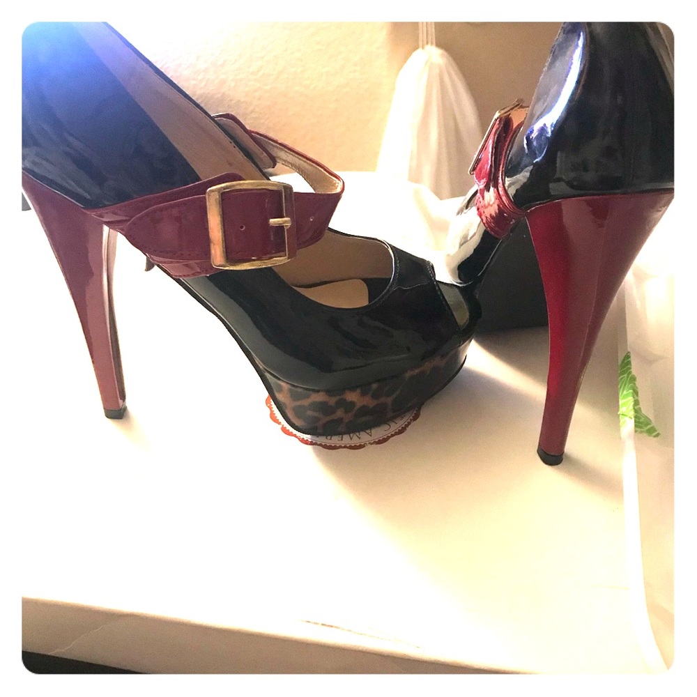 Steve Madden platform stilettos.